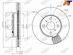 ���� ��������� (�������) Toyota Corolla (E180, E210) 12-22 / Corolla Fielder (E140, E160) 06- / Probox HOSU HSDB0142, �������� HSDB0142 ����