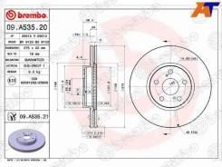 ���� ��������� (�������) Toyota Allion (T260) 07-21 / Corolla 06-13 Brembo 09. A535.21, �������� 09A53521 ����