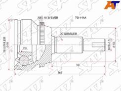  (/ ) Lexus RX 03-09 / Toyota Camry (XV40, XV50) 01-17 / Harrier (XU30) 03-13 / Lexus TO-141A,  TO141A 