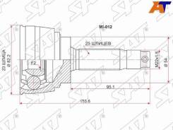  (/ ) Hyundai Solaris 17-22 / Kia Rio 16-22 / Mitsubishi Delica 90-99 / Lancer 91-01 MI-012,  MI012 