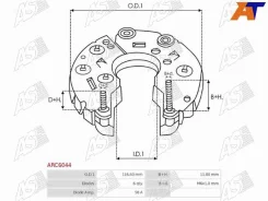 ������� ���� Acura TSX 04-08 AS-PL ARC6044 ARC6044 ����
