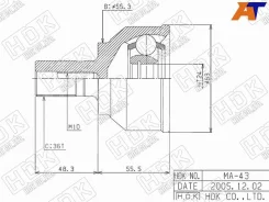 ���� (�������/ ��������) Mazda 3 03-09 / Axela 03-09 HDK MA-43, �������� MA43 ����