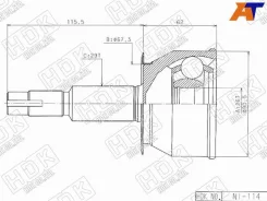 ���� (�������/ ��������) Nissan Pathfinder 04-14 / Navara 04-15 NI-114, �������� NI114 ����