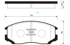 ������� ����. ���. Mitsubishi Colt 90-96; Lancer 90-01 Sangsin Brake SP1142 SP1142 ����