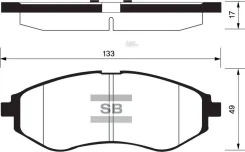 ������� ��������� Chevrolet Aveo 96534653 Sangsin Brake Sangsin Brake SP1158 SP1158 ����