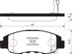 ������� ��������� Honda Accord 2.2 90-93 =D5091 Sangsin Brake Sangsin Brake SP1231 SP1231 ����