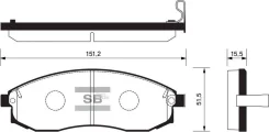 ������� ��������� Nissan Maxima QX 94-00 Sangsin Brake Sangsin Brake SP1256 SP1256 ����
