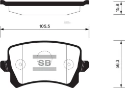 ������� �������� ������ VW Tiguan 1.4TSi/2.0TDi/2.0TFSi 07 Sangsin Brake SP2263 SP2263_ Sangsin Brake SP2263 SP2263 ����