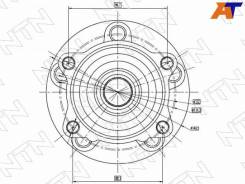   Citroen C-Crosser 07-12 NTN HUB157T-12 HUB157T12 
