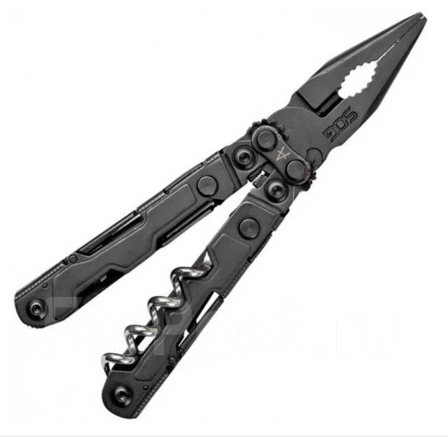 Мультитул SOG PowerLitre Black PL1002, 17 инструментов + набор бит ...