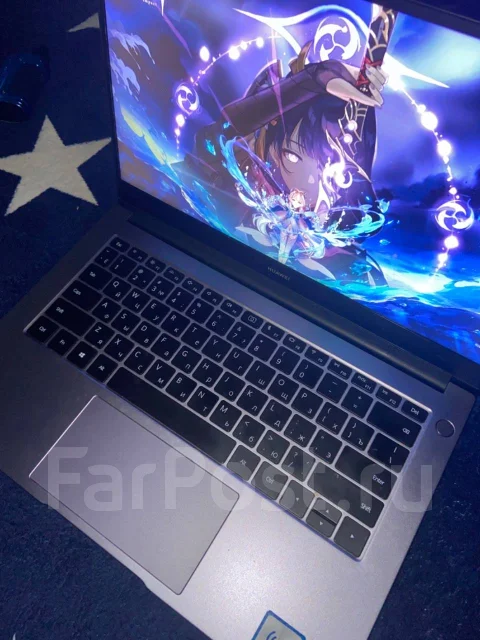 Huawei MateBook D 14. 14", 4����, ��� 8 ��, ���� 500���, WiFi: 1, Bluetooth: 1, ����������� �� 15��. ����