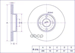 ���� ��������� /�������� /TI-GUAR ��� Nissan March, Micra K11 1998-2002; 286/18��; TG-40206-72B00; (PD3218214S) 26273 0986479354 09A91910 pd3218214s/0...