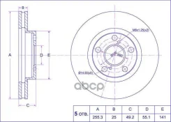 ���� ��������� /�������� /TI-GUAR ��� Toyota Opa #CT10, Premio, Allion #ZT240, Corona AT19# /21#; 255/25��; TG-43512-32300 RN1058V 4351220450 43512204...