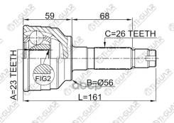   / / /TI-GUAR  Mazda MPV 1999-2006 LW; 23*56*26; TG-CVJ0044; (0510-MPV) 0510MPV GA2022510 Tgcvj0044 Ti-Guar . TG-CVJ0044...