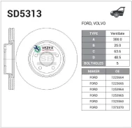 ���� ��������� �������� Sangsin Brake SD5313 SD5313 ����