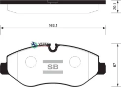 ������� ��������� Mercedes Sprinter 95/VITO 03/Volkswagen Crafter 06 �������� SP1622 Sangsin Brake SP1622 SP1622 ����