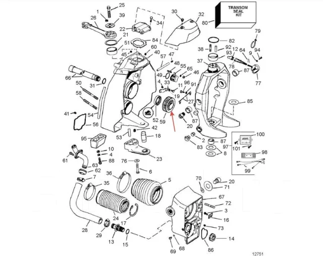 ��������� ���������� ���� 21752712 Volvo Penta, 30-879194A02 Mercruiser ������ �������. ����