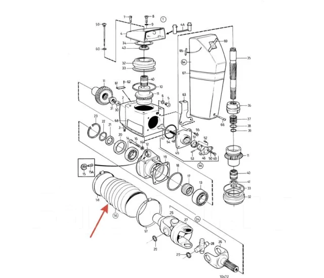 ����� (�������) ���������� ���� ��� Volvo Penta 280,290, SP, DP 876294 ��������. ����