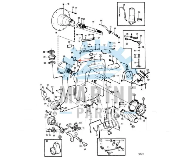������� ��������� ����� Volvo Penta 853982 �������� ����