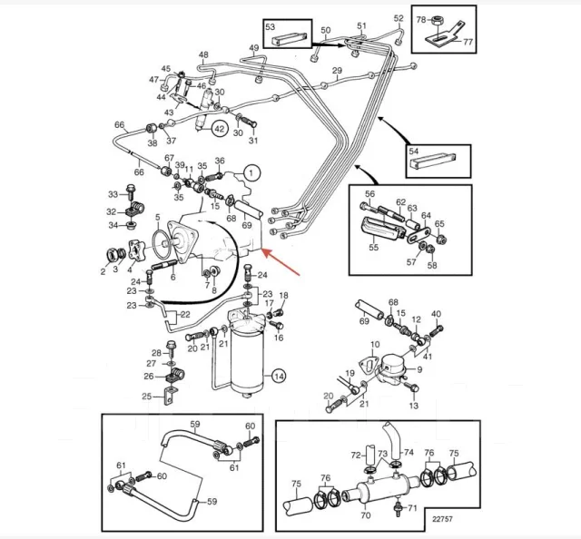��������� ����� �������� �������� � ����� 0 460 416 065 ������ 860270 Volvo Penta AD41. ����