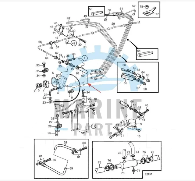 ��������� ����� �������� �������� � ����� 0 460 416 065 ������ 860270 Volvo Penta AD41. ����