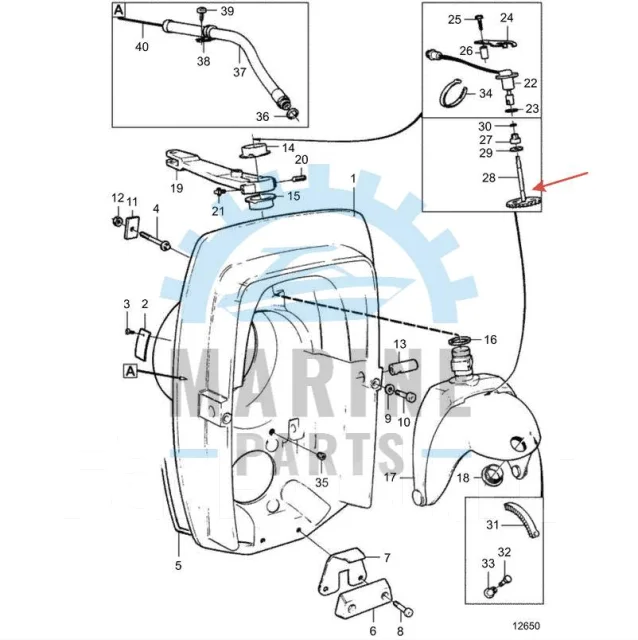 �������� ����� ������� SP, DP (������ �����) Volvo Penta 852984 ����
