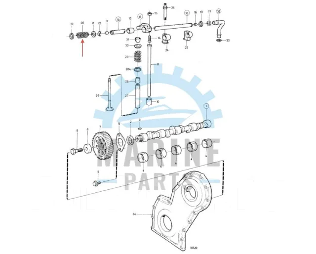 ������� ���� ��������� AD41 Volvo Penta 411139 ����