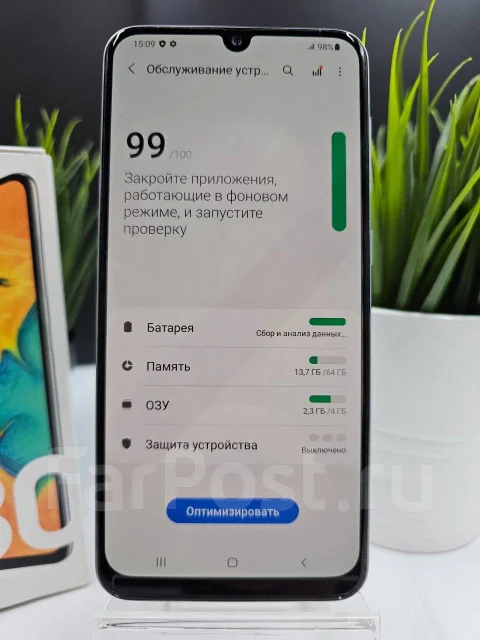 Samsung Galaxy A30. �/�, 64 ��, �����, 3G, 4G LTE, Dual-SIM, NFC ����