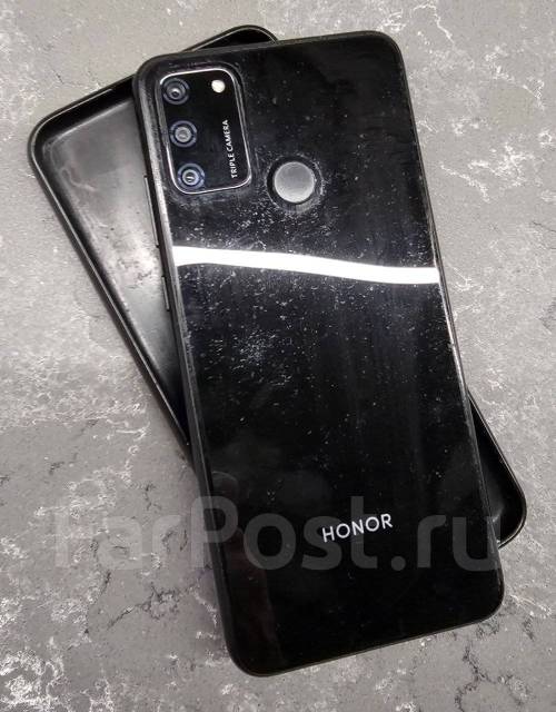 Honor 9a 3/64gb, 64 гб, 6.30", моноблок, черный, 3G, 4G LTE, Dual-SIM ...