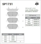 ������� ��������� �������� SP1731 Sangsin Brake SP1731 Sangsin Brake SP1731 SP1731 ����