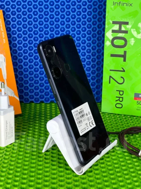 Infinix HOT 12 Pro. �/�, 128 ��, ������, 4G LTE, Dual-SIM, NFC ����