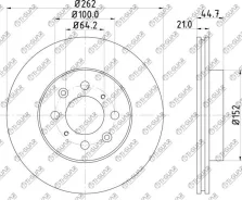 ���� ��������� /�������� /TI-GUAR ��� Honda Fit Airwave 2005-2010, Insight 2009-2014, Integra 2001-2006; 262/12��; TG-45251SK7J00; (BG2759 RN1089 ST45...