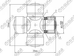 ���������� �������� ������� TI-GUAR /Toyota; 16*39 universal; TG-CJCS004; ST1639 452020E010 Ti-Guar TGCJCS004 ����