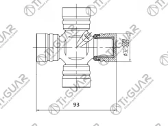 ���������� /TI-GUAR ��� Toyota Land Cruiser Dyna Hilux Surf Coaster 1993- J80 HDJ101 UZJ100 TRN15; 32*93; TG-CJCS008; (TT-120 GUT20) 0437136020 ST0437...