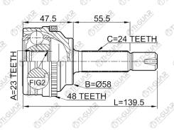   Ti-GUAR  Toyota Platz, Probox, Funcargo, VITZ /2NZ /1999- /23*58*24 Ti-Guar TG-9535Z48 TG9535Z48 