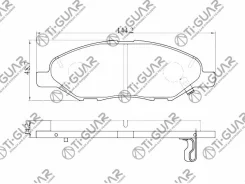 ��������� ������� �������� /�������� �������� 4�� /TI-GUAR ��� Nissan March K12, CUBE 2002-2008/G11 2003-2008/ Y12 2002-2010; TG-675 PN2452 41060AX000...