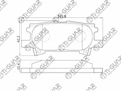 ��������� ������� �������� /������ �������� 4�� /TI-GUAR ��� Lexus RX330 2003-2009 TY MCU3# GSU3# TG-688 TG-688C HN-498 PN1498 D2250 0446648030 044664...