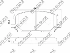 ��������� ������� /�������� �������� 4�� /������������ /TI-GUAR ��� Toyota Harrier 2003-2012, Kluger 2005-2007; PN1497 TG-687 TG-687C 044650W070 V9118...