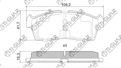 ��������� ������� �������� /�������� �������� 4�� /TI-GUAR ��� Suzuki Alto 2002-2008 TG-9523 PN9523 MN426 BP29523 5581076G92 410604A00C 410604A00A Tig...