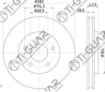 ���� ��������� /�������� /TI-GUAR ��� Nissan Serena C25 2005-2010 /C26 2011-2016, Leaf ZE0 2010- 283/28�� TG-40206-CY00A RN1584 402063NL0A 402063NA0A...