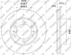 ���� ��������� /�������� /TI-GUAR ��� Toyota Hilux 2005-, Fortuner 2006, Hilux RZN 1997-2004, FJ Cruiser 2007-; 319/28��; TG-43512-0K090 RN1664 435120...