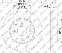���� ��������� /�������� /TI-GUAR ��� Daihatsu Cuore Charade Sirion YRV Perodua Myvi Viva Toyota Duet; 234/16mm; TG-43512-97202 GR-02797 RN1481 RN1577...