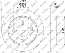 ���� ��������� /������ /TI-GUAR ��� Hyundai I30 2007-2012, Tucson, IX35 2010-2015, KIA CEED 2007-2018, Sportage III 2010-; 262/10��; TG-584111H300; (R...