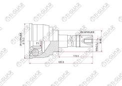 ���� �������� /TI-GUAR ��� Suzuki Escudo 1994-1997 TA#1W TD#1W ; 29*48*26; TG-9211; (TT31380 SU-011) 4410277E01 4410277E02 4410177E01 Tiguar TG-9211 T...