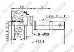 ���� �������� /TI-GUAR ��� Toyota Camry 1989-1993, Vista Celica /27*56*26; TG-9512; (TO-E012A TO-012A48 Tgcvj0021) 4341020670 JCT0048A CO7513 Ti-Guar...