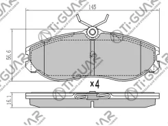 ��������� ������� �������� /�������� �������� 4�� /TI-GUAR ��� Nissan Serena C23 1994-1999, C26 2010-, Terrano II 2002-2006 1203933 TG-2213 PN2213 410...