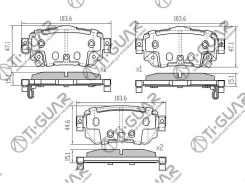 ��������� ������� �������� /������ �������� 4�� /TI-GUAR ��� Nissan Qashqai J11 2014- X-Trail T31 2007-2015 T32 2013-; TG-2806C PN2806 TG-2806 D40604C...