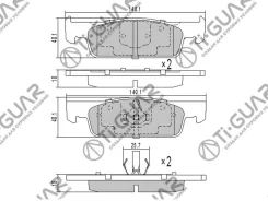 ��������� ������� �������� /�������� �������� 4�� /TI-GUAR ��� Renault Logan 2005-, New Clio III 2005-2013, Lada X Ray 2015-; TG-43002 PN43002 4106023...