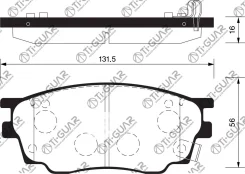��������� ������� �������� /�������� �������� 4�� /TI-GUAR ��� Mazda 6 2002-2008, Atenza GG, GY 2002-2008 TG-680 PN5483 G2YD3323ZA G2YD3328Z Tiguar TG...
