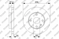 ���� ��������� /�������� /TI-GUAR ��� Chevrolet, Daewoo Lacetti, Nubira, Epica, Rezzo 2003-2014; 256/24��; TG-96549782 RN1324 96549782 95977409 TG9654...